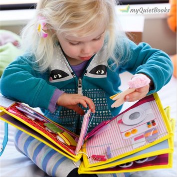 Livre en tissu Montessori pour Bébé